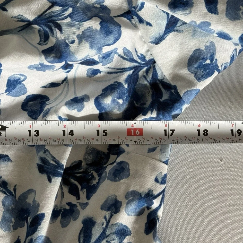 Abercrombie & Fitch Floral Midi Dress Size Large Puff Sleeve Cottage Prairie - Picture 12 of 15